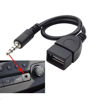 Picture of Pxiryanlow Black USB to AUX Adapter Cable,3.5mm Male AUX Plug to USB 2.0 Female Converter Adapter Cable Cord for Car Aux Port 20cm/8-inch Length Black OTG Adapter Accessories