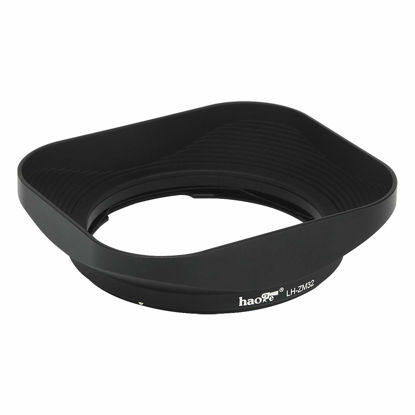 Picture of Haoge LH-ZM32 Bayonet Metal Square Lens Hood Shade for Voigtlander APO-LANTHAR 50mm f2. 35mm f2 Aspherical VM, Carl Zeiss Distagon T 1.4/35 35mm f1.4 f/1.4 ZM Lens Black