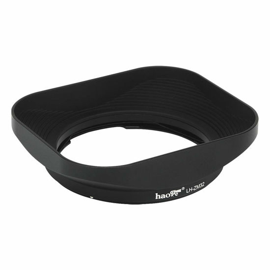 Picture of Haoge LH-ZM32 Bayonet Metal Square Lens Hood Shade for Voigtlander APO-LANTHAR 50mm f2. 35mm f2 Aspherical VM, Carl Zeiss Distagon T 1.4/35 35mm f1.4 f/1.4 ZM Lens Black