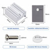 Picture of WayinTop 10 Packs TO-220 Aluminum Heatsink & Insulator/Mounting Kits for TO-220 MOSFET Transistor, TO-220 Heatsink + M3 Screw + Screw Washer + Insulator Rubberized Silicone (20mmx15mmx10mm)