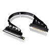Picture of Thermaltake PCIe 4.0 Dual 90°Degree Connectors Riser Cable; 16Gbps High-Speed Transmission; 400mm; EMI Shielding; AC-077-CO1OTN-C1; 3 Year Warranty