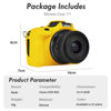 Picture of Rieibi EOSR50 EOS R50 Case, Soft Silicone Protective Case for Canon EOS R50 EOSR50 Vlogging Camera, Lightweight EOS R50 Camera Case Grip Cover Body Skin - Yellow
