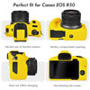Picture of Rieibi EOSR50 EOS R50 Case, Soft Silicone Protective Case for Canon EOS R50 EOSR50 Vlogging Camera, Lightweight EOS R50 Camera Case Grip Cover Body Skin - Yellow