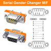 Picture of YIOVVOM DB9 Null Modem Adapter Male to Female Slimline Data Transfer Serial Port Adapter set of 3
