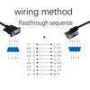 Picture of PNGKNYOCN 30 cm Straight Through DB9 RS232 Serial Cable. 90 Degree Left Angled RS232 Female to Female Cable, YOUCHENG, for Computers, Printers, Scanners(L)
