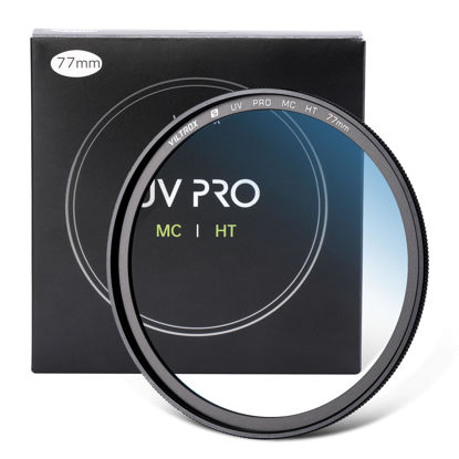 Picture of VILTROX 77mm MC UV Protection Camera Lens Filter, 18 Layer Multi Resistant Nano Coatings, HD/Hydrophobic/Scratch Resistant for Nikon, Canon, Fuji Cameras and More