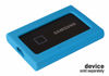 Picture of GETGEAR Silicone Bumper for Samsung T7, T7 Touch Portable SSD - 1TB, 2TB, 500GB, USB 3.2, Strong-Shock Absorbing, Slip-Resistant- Black (Sky Blue)