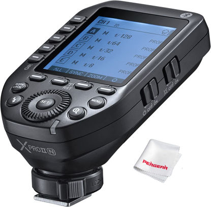 Picture of Godox XProII-N TTL Wireless Flash Trigger for Nikon Cameras,2.4G 1/8000s HSS,Bluetooth Connection,TCM Instant Conversion,Updated Quick-Release Lock,16 Groups and 32 Channels (XProII-N)