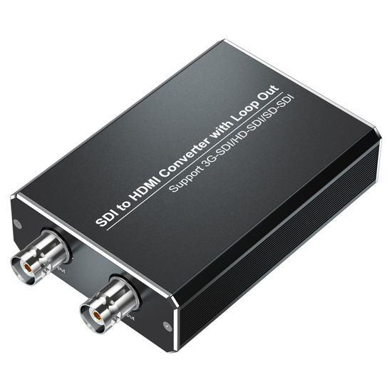 Picture of MISOTT SDI to HDMI Converter with SDI Loop Out, 1080P SDI HDMI Adapter Compatible with 3G-SDI/HD-SDI/SD-SDI, Auto Format Detection and Audio De-embedder