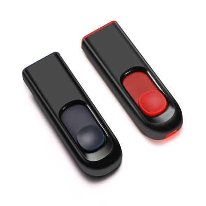 Picture of Maspen 64GB USB Flash Drive 2 Pack 64 GB USB Thumb Drive Memory Stick Jump Drives Pendrive for Storage (2 Colors, 64G)