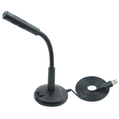Picture of LANDIBO USB Microphone, Plug and Play Desktop Laptop gooseneck Microphone, Suitable for Games, conferences, Streaming, and Tutorials K050 Recording, podcasting, Gaming, and Online Chat