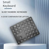 Picture of JOMAA Dual Wireless Numeric Keyboard Rechargeable Wireless Number Numpad for iPad Laptop Windows ios Slinet Digital Keyboard (black)