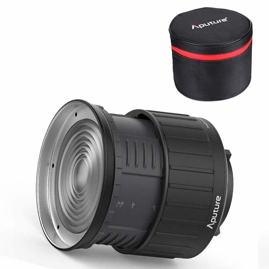 Picture of Aputure Fresnel 2X Lens Mount for Aputure 300D Mark II, 120D Mark 2, 300D, 120D and Other Bowen-S Mount Continuous Lights, Including Pergear Soft Diffuser