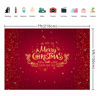 Picture of WOLADA 7x5FT Happy New Year Backdrop Red Christmas Backdrop New Year Home Decoration Kids New Year Photography Backdrop Christmas Backdrops for Photography Xmas Photo Booth Props 11725