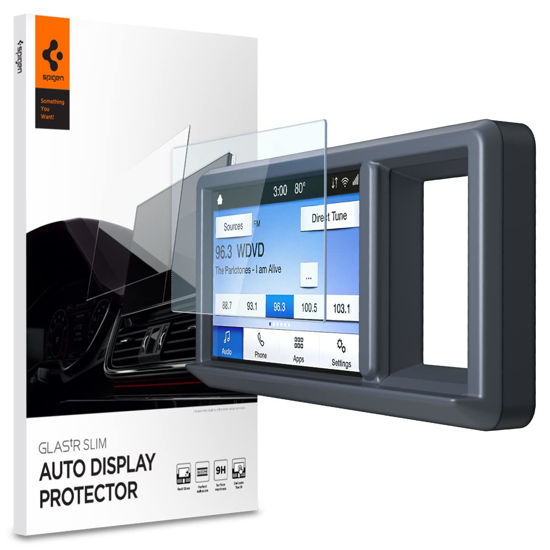 Picture of Spigen Tempered Glass Screen Protector [GlasTR Slim] designed for Ford Maverick (2022/2023/2024), Ford Bronco Sport (2022/2023/2024) 8 inch Dashboard Touchscreen - Matte/Anti Finger Print
