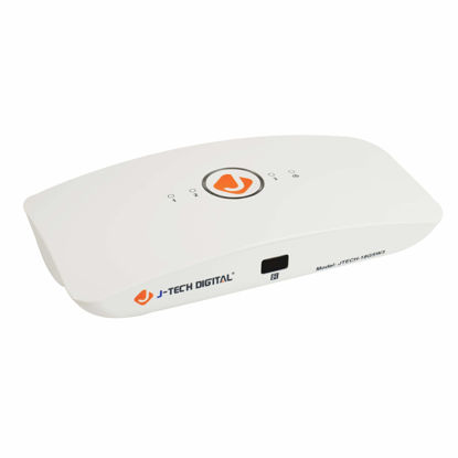 Picture of J-Tech Digital 3x1 HDMI 2.0 Switch HDMI Switch 4K@60Hz, HDCP 2.2, HDR, YUV 4:4:4 with Remote Control auto-Switching Function on/Off Control4 Driver Available (3 in 1 Out) [JTECH-18GSW3]