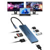 Picture of USB C Docking Station Dual Monitor, KOZYC 8-in-1 USB C Hub with 2 HDMI Ports, USB-C 3.0, 2xUSB-A 3.0, SD/TF, 100W PD, Support HDMI Splitter Extended Display 2 Monitors Compatible with HP, Dell