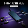 Picture of USB C Docking Station Dual Monitor, KOZYC 8-in-1 USB C Hub with 2 HDMI Ports, USB-C 3.0, 2xUSB-A 3.0, SD/TF, 100W PD, Support HDMI Splitter Extended Display 2 Monitors Compatible with HP, Dell