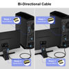 Picture of DVI to HDMI Cable 10FT, Bi-Directional HDMI to DVI Male to Male Cord, HDMI A to DVI-D Adapter, Gold-plated Connectors, Aluminum Shells, 1080P, for Computer, Monitor, Projector, Raspberry Pi, Xbox, PS3