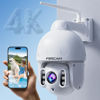 Picture of FOSCAM 4K/8MP Security Cameras Wireless Outdoor, 5GHz&2.4GHz WiFi Surveillance Camera with Auto Tracking, 4X Optical Zoom,AI Human/Vehicle Detection,165FT Color Night Vision,2-Way Audio,360° PT,IP66