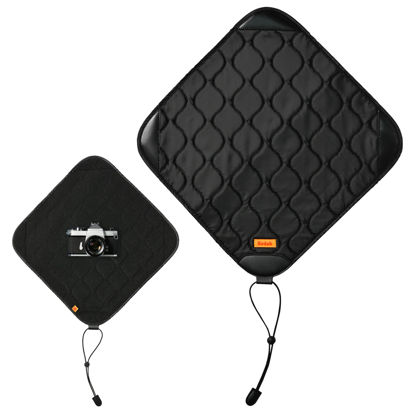 Picture of KODAK Camera Wrap Size L 38.5x38.5cm - Water-Resistant, Anti-Scratching and Dust-Free Protective Cloth for SLR Camera, Tele Lens (Black) [ONE Item]
