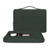 Picture of MOSISO Laptop Sleeve Compatible with MacBook Air 15 inch M2 A2941 2023 / Pro 15 A1990 A1707, 15 Surface Laptop 5/4/3, Dell XPS 15, HP Stream 14, Polyester Multifunctional Briefcase Bag, Midnight Green