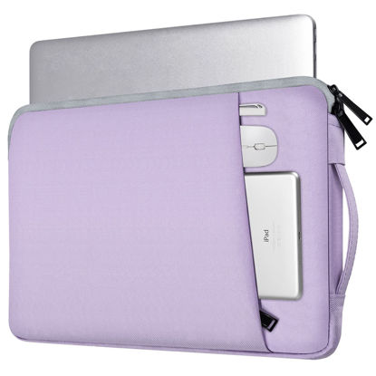 Picture of 17 17.3 inch Laptop Bag for Women, Computer Sleeve Case Compatible with HP Pavilion 17/ Envy 17/ Dell/Lenovo IdeaPad/LG Gram/MSI/ASUS Notebook/Razer Blade Pro 17, Purple