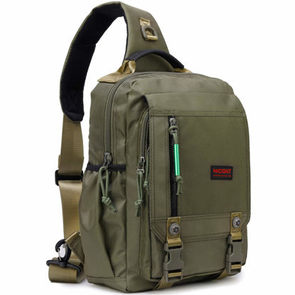 Picture of NICGID Sling Bags Chest Shoulder Backpacks, 13.3'' Laptop Backpack Crossbody Messenger Bag Travel Outdoor Men Women