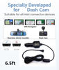 Picture of HKXLT Dash Cam Charger Cable GPS Navigator Power Cord for Dash Cam GPS MP3 Player GPS Navigator Charging for 12V Car and 24V Truck Car Power Adapter Cable...
