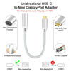 Picture of Jasput USB C to Mini DisplayPort Adapter,USB-C to Mini Displayport Cable 4K@60Hz & Nylon Compatible with MacBook Pro 2016-2023/Air,ChromeBook Pixel,IPad Pro2018-2020,Galaxy S8-S23 More
