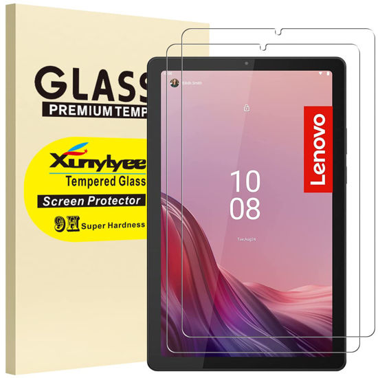 Picture of XunyLyee 2 Pack Screen Protector for Lenovo Tab M9 (9.0 Inch) TB-310FU Tempered Glass Easy Installation Bubble Free