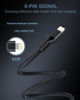 Picture of USB A to Lightning Cord, 2Pack/3Ft Nylon Braided iPhone Charger Cable, Apple Approved Fast Charging Power Wire for iPhone 14, 13 Pro Max, 13Pro, 13 Mini, 12 11 10 XR XS X 8 Plus 7 Fast Cargador Chord