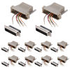 Picture of ANMBEST 10PCS DB25 Male Ethernet Adapter, 25 Pin Serial Port Male to RJ45 Ethernet LAN Extend Modular Converter, M/F