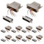 Picture of ANMBEST 10PCS DB25 Male Ethernet Adapter, 25 Pin Serial Port Male to RJ45 Ethernet LAN Extend Modular Converter, M/F