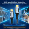 Picture of 3.3FT for Thunderbolt 5 Cable, High Speed 80Gbps, 120Gbps Bandwidth, PD 240W, 16K@60Hz, 8K@60Hz, 4K@540Hz, USB C Video Display Cable for Thunderbolt 4/3, iPhone 16/15, Razer Blade, ACASIS SSD, USB4