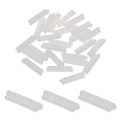 Picture of MECCANIXITY 25pcs SD Port Duct Covers Caps Silicone Plugs Protector for Laptop Camera Female SD Plug, Clear