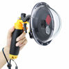 Picture of GEPULY Dome Port Lens for GoPro Hero 5 6 7 Black Hero (2018), Dome Port with Waterproof Housing Case, Trigger, Floating Hand Grip, Built-in Switchable Red Filter and 10x Macro Filter