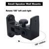 Picture of Howonder-pro Speaker Wall Mount, Speaker Mount Wall ，All Aluminum Speaker Wall Mount Bracket for Small Speakers Swivel & Tilt,Hold up to 30lbs,HD-318(2Packs Black)