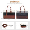 Picture of LOVEVOOK Laptop Tote Bag for Women, Work Totes Business Office Computer Briefcase with Clutch Purse
