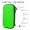 Picture of GLCON Power Bank Storage Case Hard EVA Protective Travel Case - Small Electronic Carrying Pouch for Hard Drive, Cell Phone, Charging Cable, External Battery, Earbuds (Light Green)