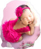 Picture of Ylsteed Newborn Photography Outfits Girl Newborn Photography Props Lace Romper Newborn Baby Photo Shoot Outfits Girls Photo Props (Strap Style - Hot Pink)