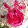 Picture of Ylsteed Newborn Photography Outfits Girl Newborn Photography Props Lace Romper Newborn Baby Photo Shoot Outfits Girls Photo Props (Strap Style - Hot Pink)