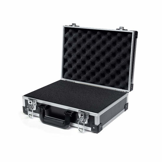 Picture of AxiGear Aluminum Hard Case with DIY Customizable Foam Insert - 16 x 12 x 6in (Black Finish)