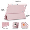 Picture of Akkerds for iPad Air 6th Generation 11 Inch Case M2 2024, iPad Air 5th Generation Case 2022/iPad Air 4th Generation Case 2020 10.9 Inch with Pencil Holder[Auto Sleep/Wake],Trifold Stand Case, Pink