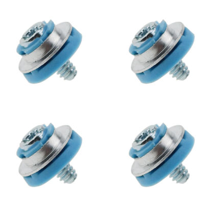 Picture of ZZHXSM 4pcs Hard Drive Mounting Screw Blue Rubber Pad Hard Drive Isolated Installation Screws for HP 3.5 HDD DC7800 DC7900 8000 8100 Z400 Z600 Screws