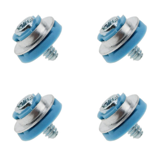 Picture of ZZHXSM 4pcs Hard Drive Mounting Screw Blue Rubber Pad Hard Drive Isolated Installation Screws for HP 3.5 HDD DC7800 DC7900 8000 8100 Z400 Z600 Screws
