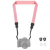 Picture of FIEIL Neck Strap Silicone Camera Straps - Padded Camera Strap, 1.5" Wide Adjustable Nylon Shoulder Strap - Compatible with Canon, Nikon, Sony, and More DSLR and Mirrorless Cameras (Peach Pink)