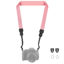Picture of FIEIL Neck Strap Silicone Camera Straps - Padded Camera Strap, 1.5" Wide Adjustable Nylon Shoulder Strap - Compatible with Canon, Nikon, Sony, and More DSLR and Mirrorless Cameras (Peach Pink)