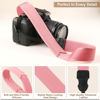 Picture of FIEIL Neck Strap Silicone Camera Straps - Padded Camera Strap, 1.5" Wide Adjustable Nylon Shoulder Strap - Compatible with Canon, Nikon, Sony, and More DSLR and Mirrorless Cameras (Peach Pink)