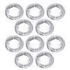 Picture of Power Gear Telephone Line Cord, 7 ft (Pack of 10), Phone Cord, Modular Jack Ends, Works for Phone, Modem or Fax Machine, for Use in Home or Office, White, 52233